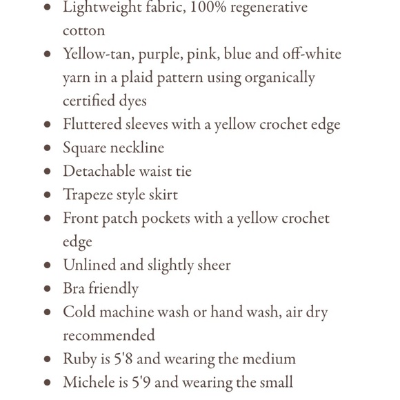 Christy Dawn Bennet dress, M, in Honey Plaid - Picture 6 of 12